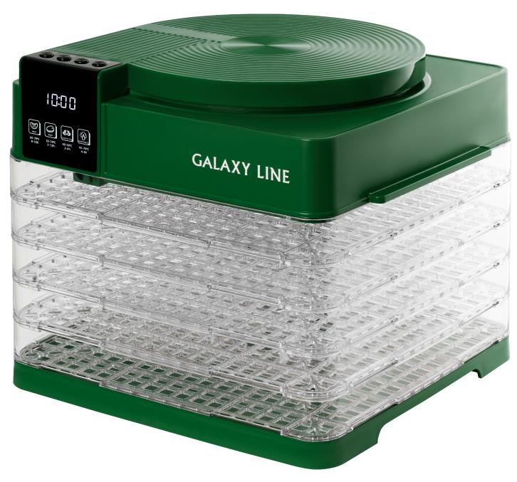 Изображение Сушилка для овощей Galaxy GL2630 (поддонов 5 шт, 450 Вт , зеленый)