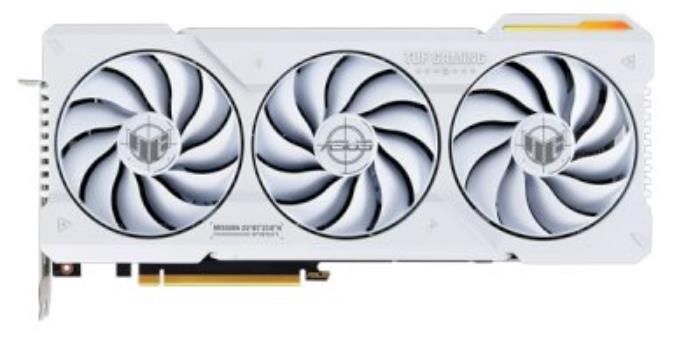 Изображение Видеокарта Asus Nvidia Geforce TUF RTX4070TI O12G WHITE GAMING 12 Гб (NVIDIA GeForce RTX 4070 Ti, GDDR6X)/(TUF-RTX4070TI-O12G-WHITE-GAMING)
