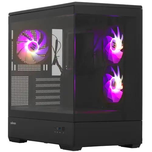 Изображение Корпус Zalman P30 (Mini-ITX, micro-ATX, черный, без БП)/(Zalman P30)