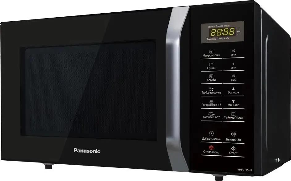 Изображение Микроволновая печь Panasonic NN-GT35HBZPE (800 Вт  23 л  Гриль  черный)