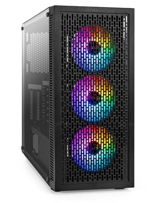 Изображение Корпус ExeGate EVO-5001A-NPX500 (mATX, ATX, ITX, черный, 500 Вт)/(EX296317RUS)