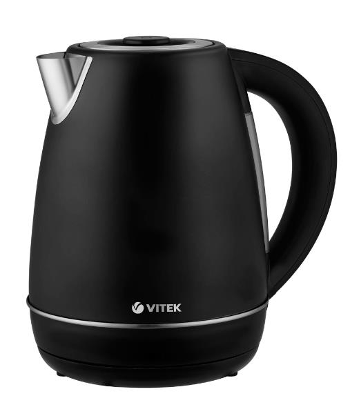Изображение Электрический чайник VITEK VT-1161 MC (2200 Вт/1,7 л /нержавеющая сталь/черный)