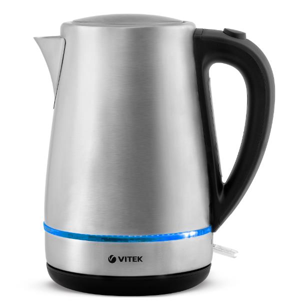 Изображение Электрический чайник VITEK VT-7096 ST (2150 Вт/1,7 л /нержавеющая сталь/серебристый)