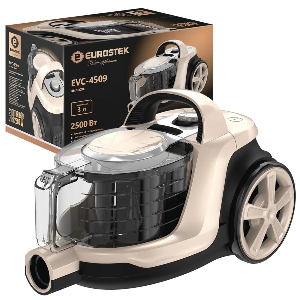 Изображение Пылесос Eurostek EVC-4509 (2500 Вт /контейнер/бежевый)