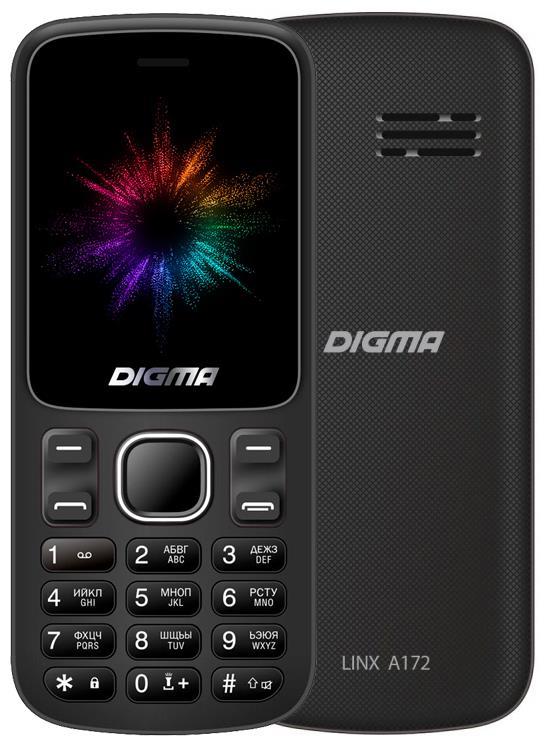 Изображение Мобильный телефон Digma Linx A172,черный