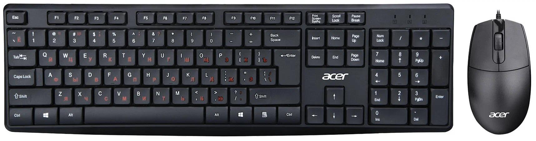 Изображение Клавиатура Acer OMW141 (USB), (черный)