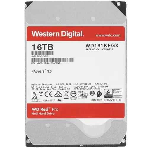 Изображение Жесткий диск 3.5" 16000 ГБ Western Digital Red Pro, 7200 rpm, 512 МБ
