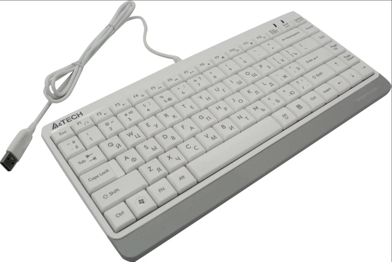 Изображение Клавиатура A4Tech Fstyler FKS11 (USB), (серый, белый)