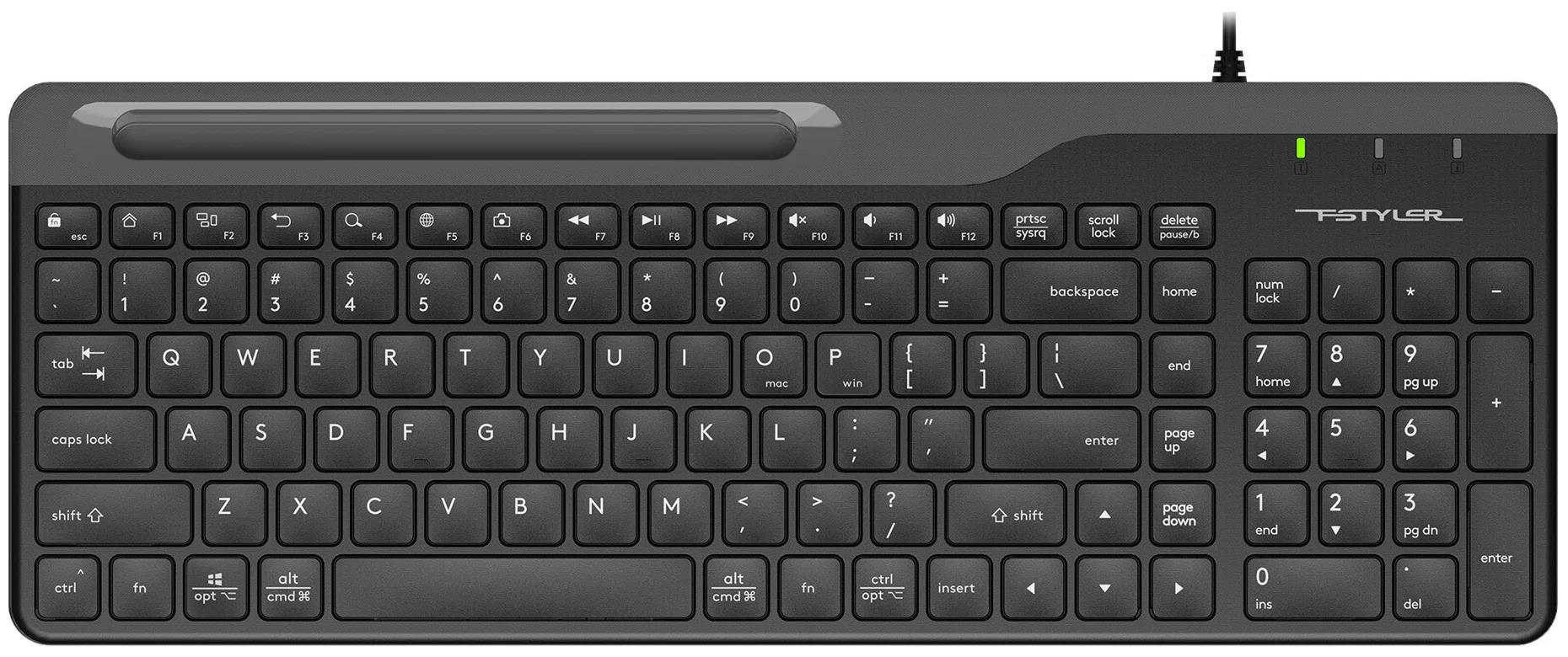 Изображение Клавиатура A4Tech Fstyler FK25 (USB), (черный)