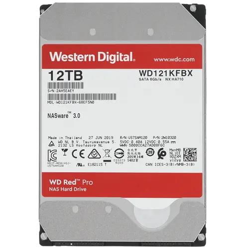 Изображение Жесткий диск 3.5" 12000 ГБ Western Digital Red Pro, 7200 rpm, 256 МБ