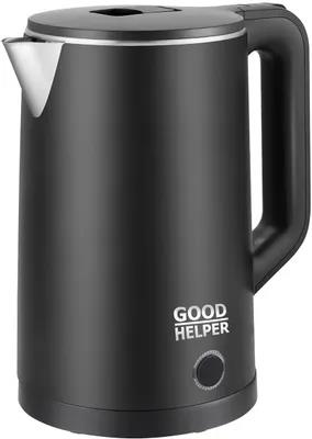 Изображение Электрический чайник Goodhelper GH-KPS186CBK (1800 Вт/1,8 л /пластик, нержавеющая сталь/черный)