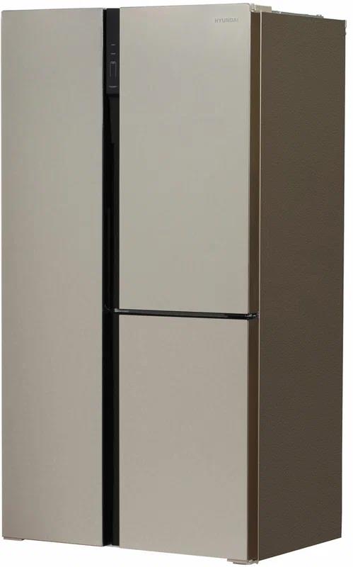 Изображение Холодильник Hyundai CS6073FV шампань стекло (A+,395 кВтч/год)