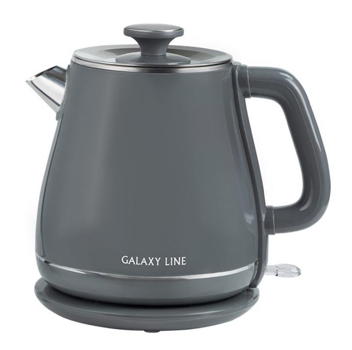 Изображение Электрический чайник Galaxy GL0331 (2200 Вт/1,8 л /пластик, нержавеющая сталь/серый)