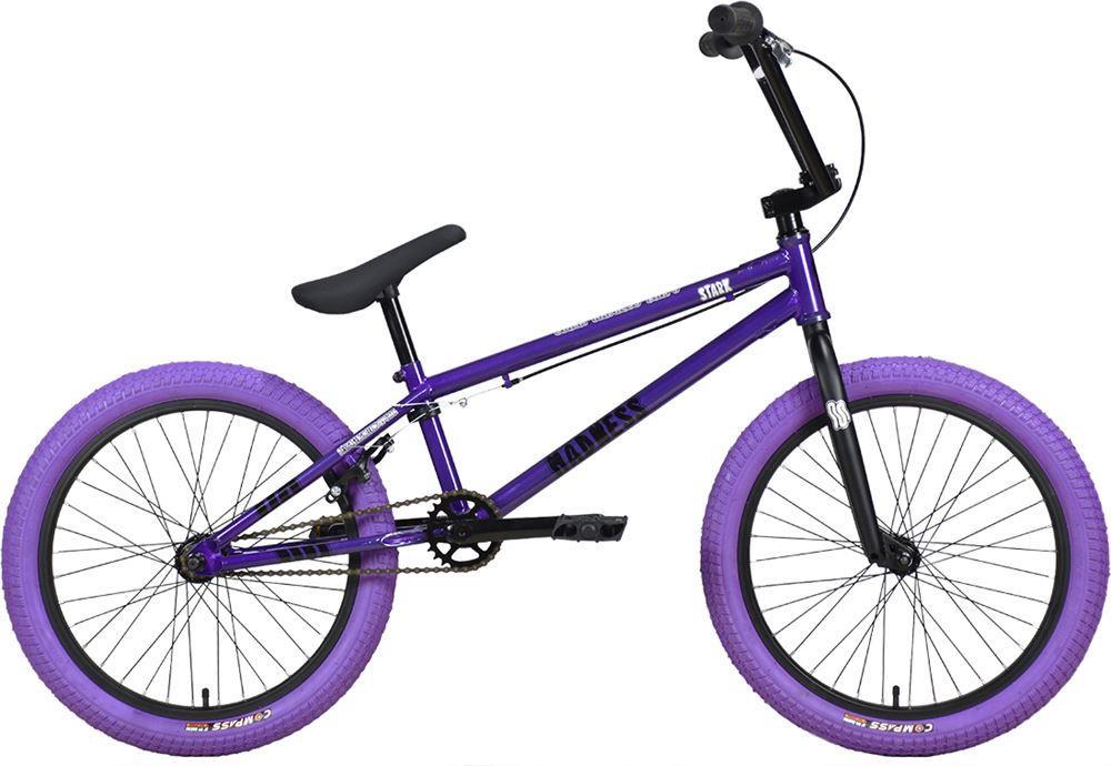 Изображение Велосипед STARK Madness BMX 4 (черный, фиолетовый, серо-фиолетовый/20 "/9.0 ")-2024 года HQ-0014376