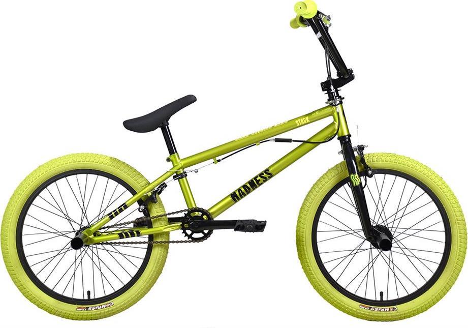 Изображение Велосипед STARK Madness BMX 3 (черный, зеленый, хаки/20 "/9.0 ")-2024 года HQ-0014374