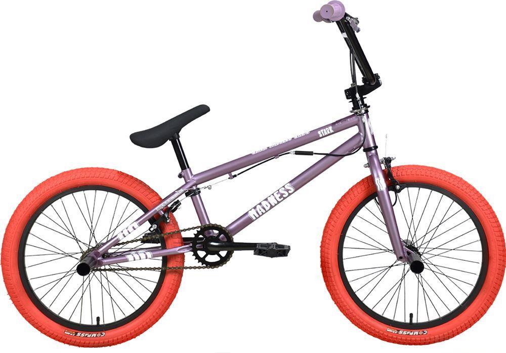 Изображение Велосипед STARK Madness BMX 2 (красный, серо-фиолетовый, перламутровый/20 "/9.0 ")-2024 года HQ-0014367