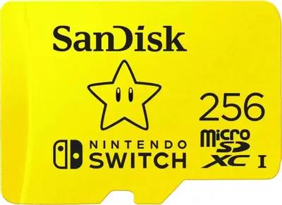 Изображение Карта памяти SanDisk MicroSDXC Nintendo Switch Class 10 256 Гб  SDSQXAO-256G-GN3ZN