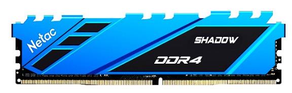 Изображение Оперативная память 16 GB DDR4 NETAC Shadow Blue (21300 МБ/с, 2666 МГц, CL19)