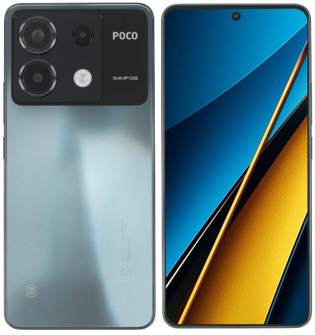 Изображение Смартфон Xiaomi Poco X6 5G (256 Гб/12 Гб) синий