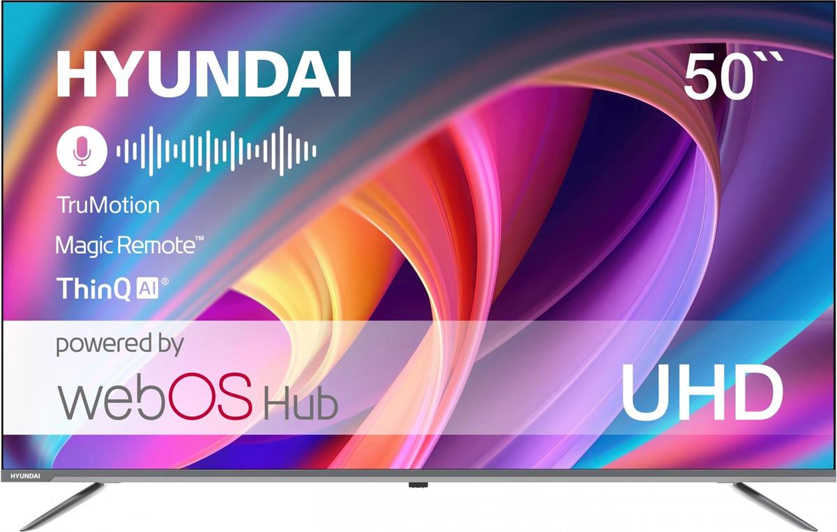 Изображение Телевизор Hyundai H-LED50BU7100 50" 4K Ultra HD Smart TV серый, черный