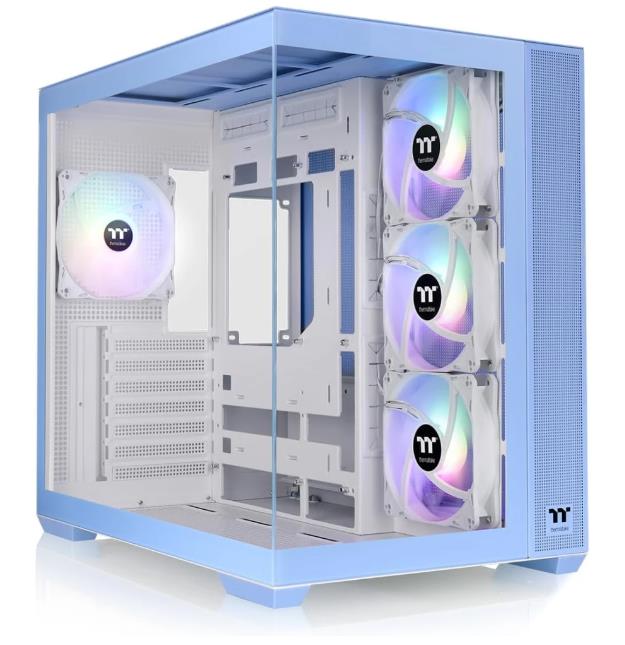 Изображение Корпус Thermaltake View 380 TG ARGB Blue (mATX, ATX, Mini-ITX, синий, без БП)/(CA-1Z2-00MFWN-00)