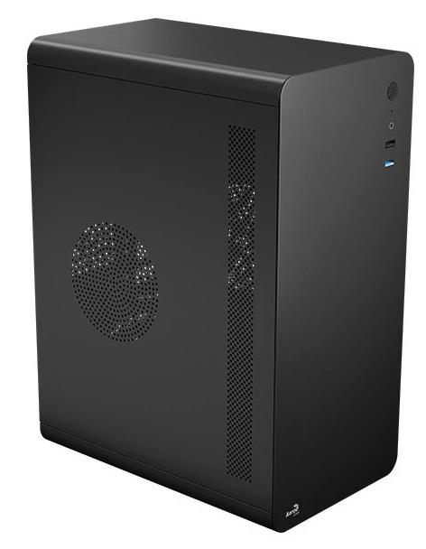 Изображение Корпус AeroCool Cs-110 Black (mATX, Mini-ITX, черный, без БП)/(CS-110-S-BK-v1)