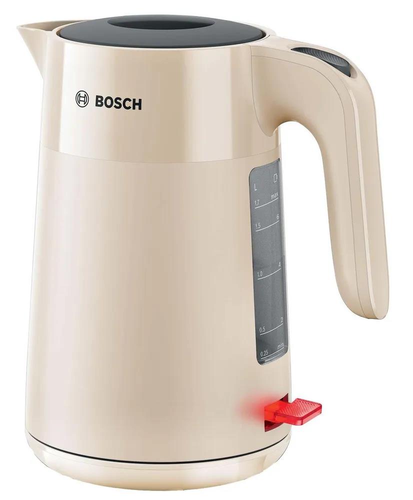 Изображение Электрический чайник Bosch TWK2M167 (2400 Вт/1,7 л /пластик/бежевый)