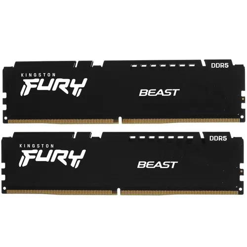 Изображение Оперативная память 2x32 GB DDR5 Kingston Fury Beast Black AMD (41600 Мб/с, 5200 МГц, CL36)