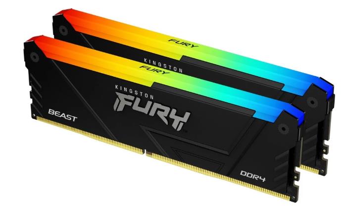 Изображение Оперативная память 2x16 GB DDR4 Kingston Fury Beast RGB (21300 МБ/с, 2666 МГц, CL16)