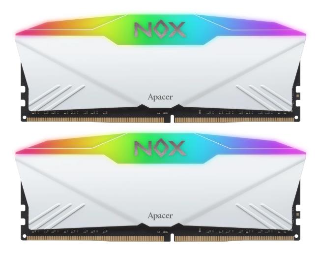 Изображение Оперативная память 2x16 GB DDR4 Apacer NOX RGB White (25600 МБ/с, 3200 МГц, CL16)