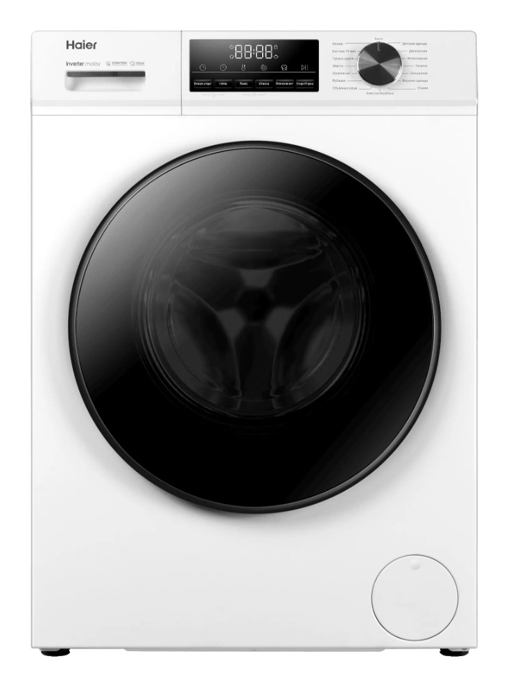 Изображение Стиральная машина Haier HW100-BP12406, белый (фронтальная, 10 кг, 1200 об/мин )