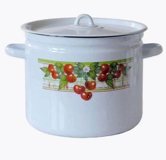 Изображение Кастрюля ЛЫСЬВА 1621/4 с рис., эмал. (9 л )