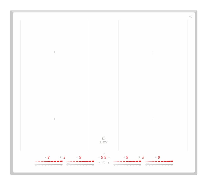 Изображение Варочная панель LEX EVI 641C WH (белый)