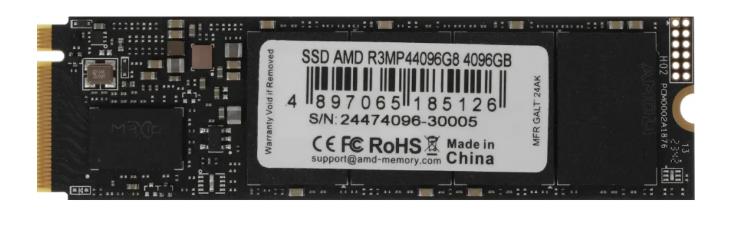 Изображение SSD диск AMD R3 Series 4096 Гб 2280 (R3MP44096G8)