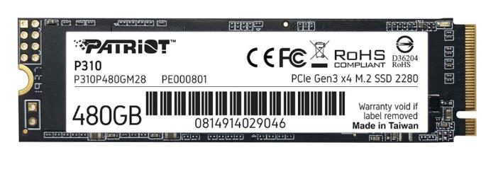 Изображение SSD диск Patriot P310 480 Гб 2280 (P310P480GM28)