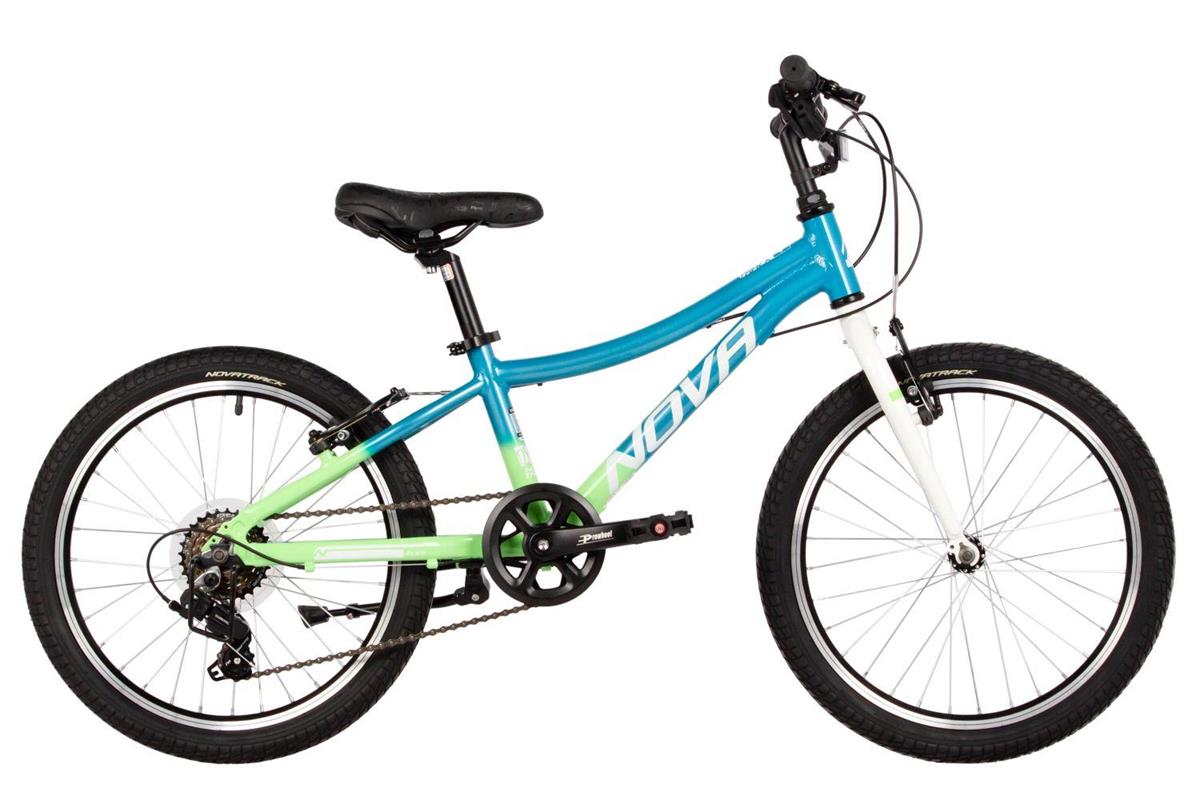 Изображение Велосипед Novatrack Katrina 6.V 20 (172090) (голубой, салатовый/20 "/)-2025 года 20AHV.KATRINA.GBL5