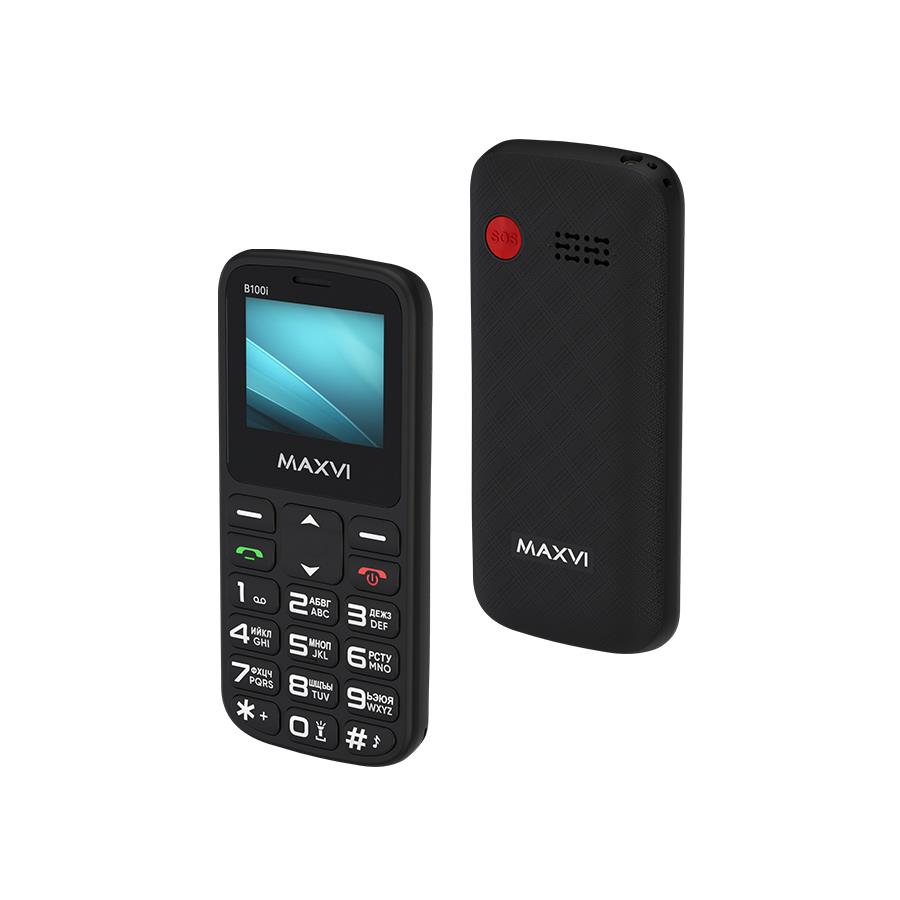 Изображение Мобильный телефон MAXVI B100i,черный
