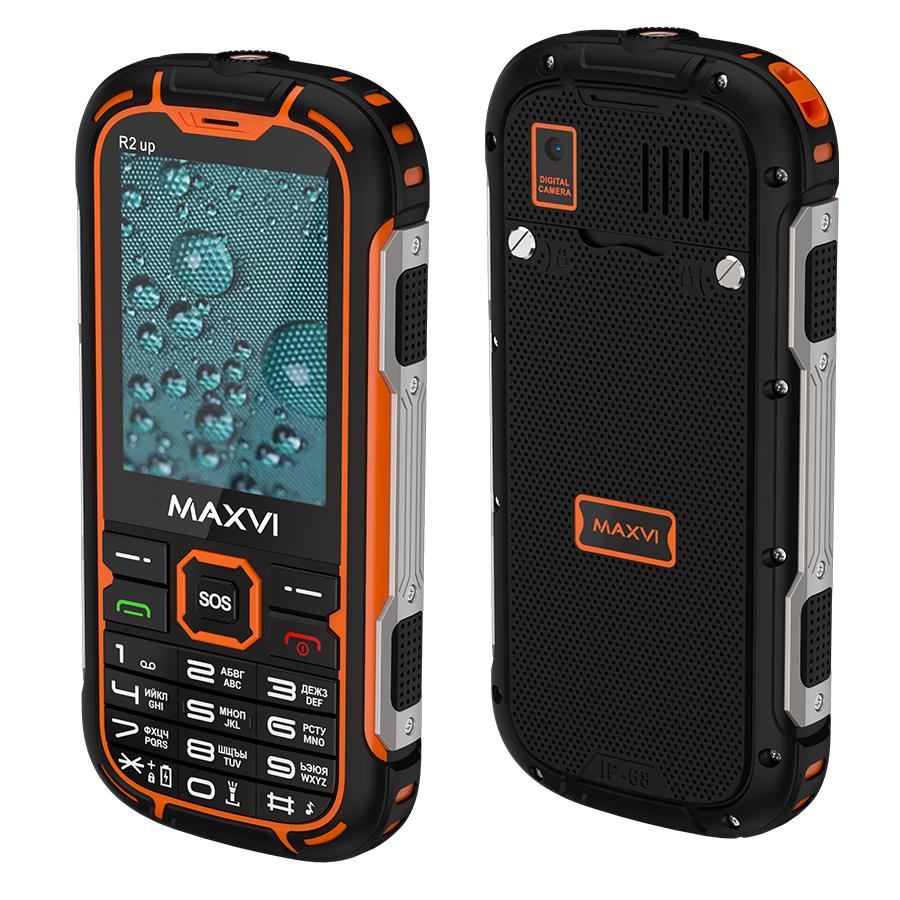 Изображение Мобильный телефон MAXVI R2 up,оранжевый