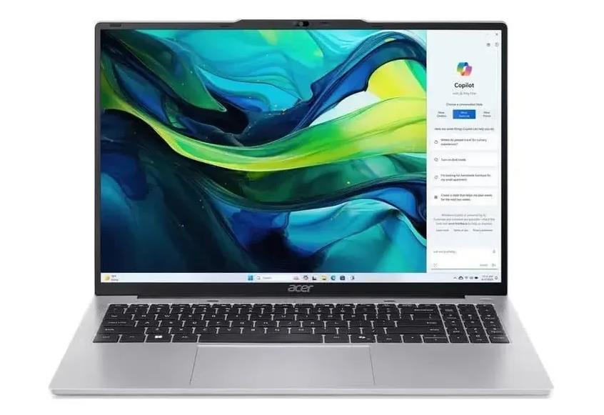 Изображение Ноутбук Acer Aspire Lite AL16-71P-5137 (Intel 125H 1200 МГц/ SSD 512 ГБ  /RAM 16 ГБ/ 16" 1920x1200/VGA встроенная/ Без ОС) (NX.D4YCD.004)