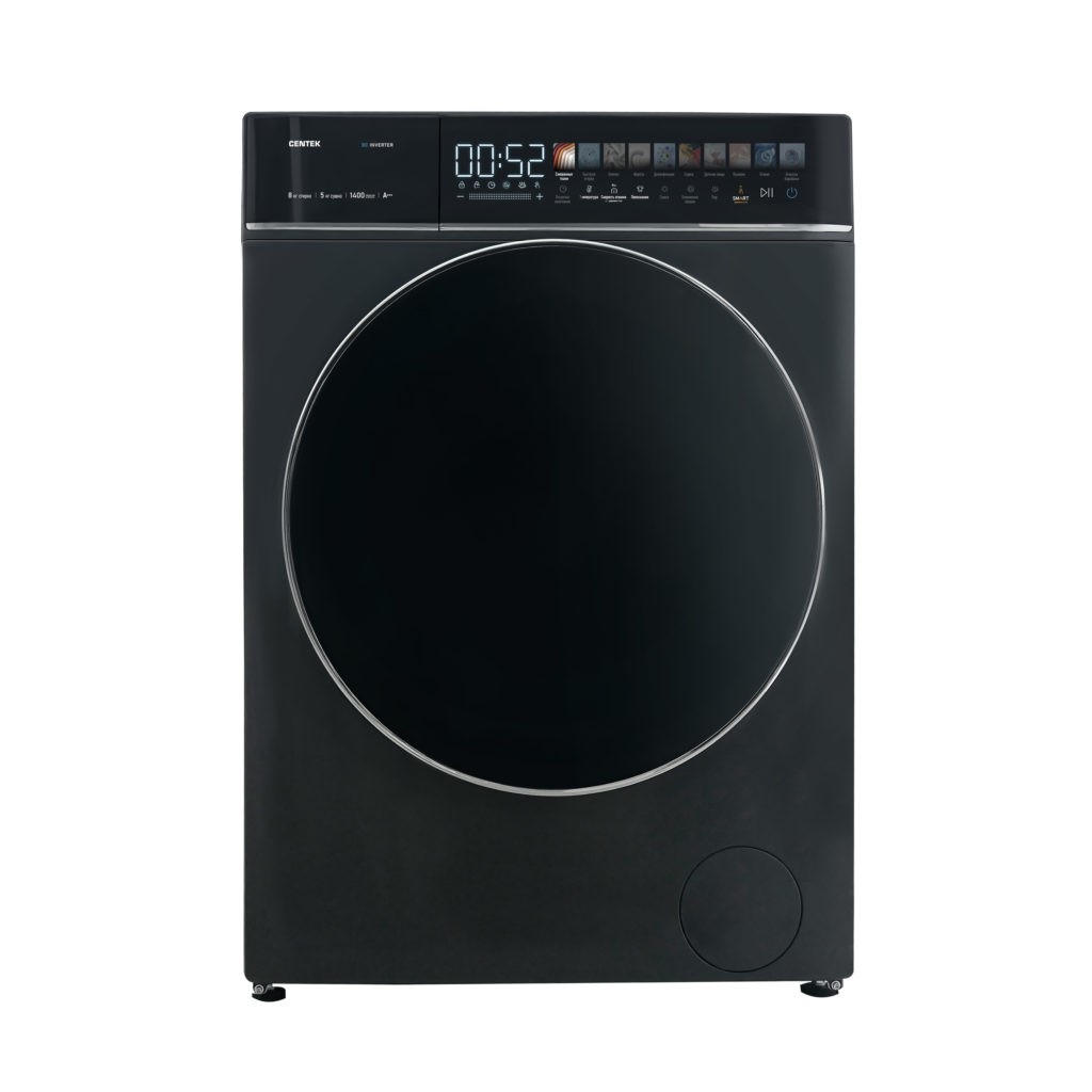 Изображение Стиральная машина CENTEK CT-1945, серый (фронтальная, 8 кг, 1400 об/мин )