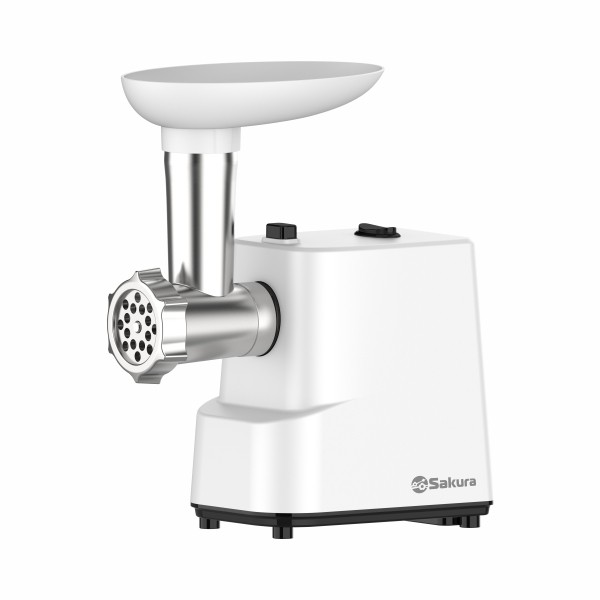 Изображение Мясорубка Sakura SA-6429W (1500 Вт /0,9 кг/мин/белый)
