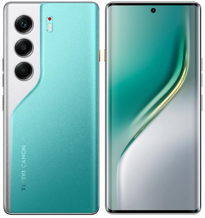 Изображение Смартфон TECNO CAMON 40 Pro 5G (256 Гб/12 Гб) зеленый