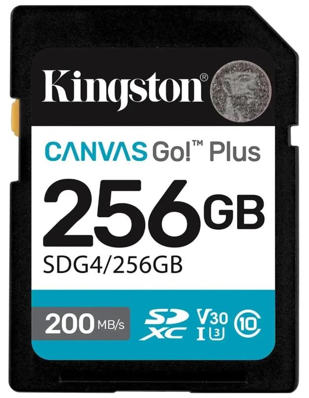Изображение Карта памяти Kingston SDXC Canvas Go! Plus Class 10 256 Гб  SDG4/256GB