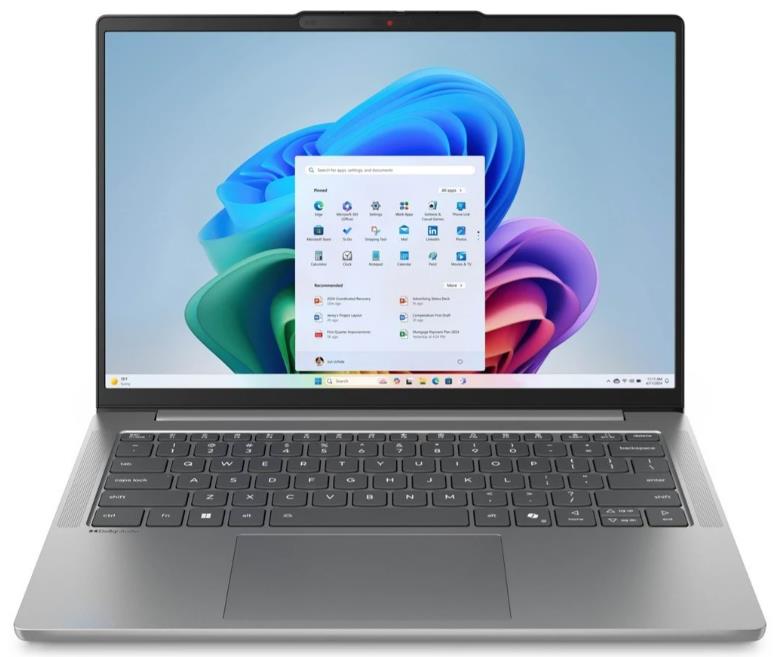 Изображение Ноутбук Lenovo IdeaPad Slim 5 14AHP10 (AMD 8845HS 3800 МГц/ SSD 512 ГБ  /RAM 16 ГБ/ 14" 1920x1200/VGA встроенная/ Без ОС) (83HV000NRK)