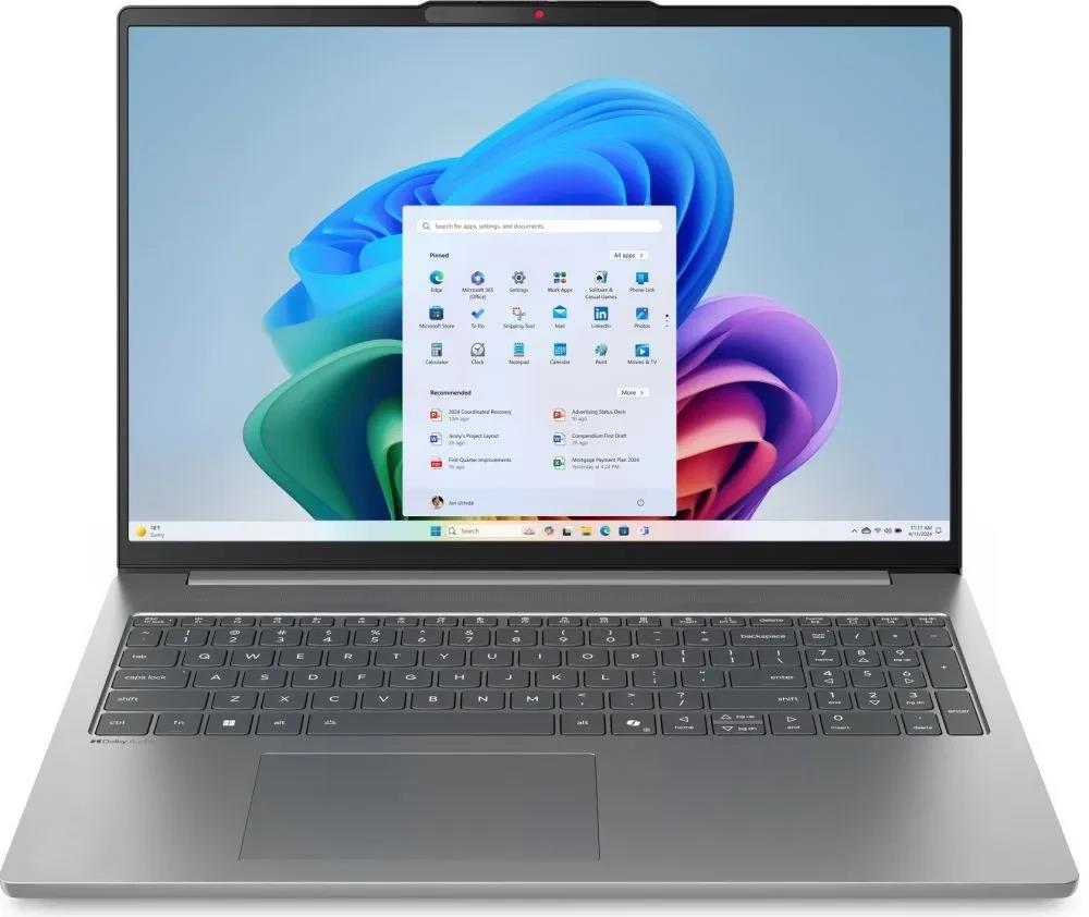 Изображение Ноутбук Lenovo IdeaPad Slim 5 16AHP10 (AMD 8845HS 3800 МГц/ SSD 512 ГБ  /RAM 16 ГБ/ 16" 2880x1800/VGA встроенная/ Без ОС) (83HW000HRK)