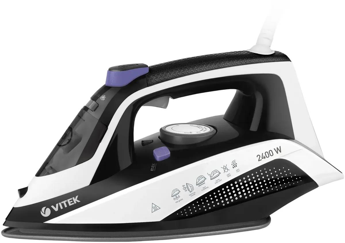 Изображение Утюг VITEK VT-8360 (2400 Вт/черный, белый)