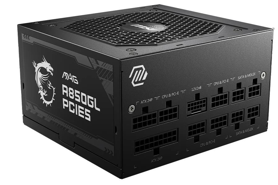 Изображение Блок питания MSI MAG A850GL PCIE5 (306-7ZP8A11-CE0) (850 Вт )