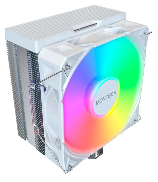 Изображение Кулер для процессора Montech NX400 ARGB White (AM4, LGA1150/1151/1155/S1156, LGA 1200, LGA 1700, AM5, LGA1851)1 шт