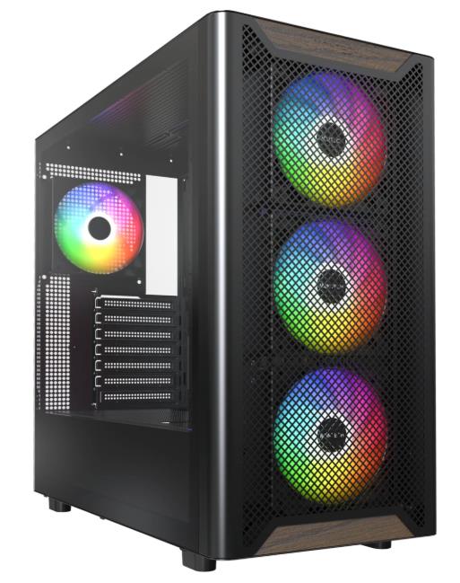 Изображение Корпус Montech XR WOOD BLACK (mATX, ATX, Mini-ITX, черный, без БП)/(XR WOOD BLACK)