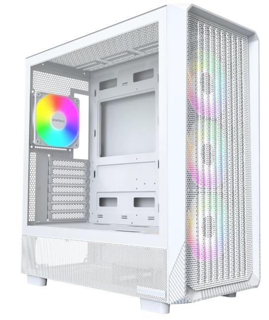 Изображение Корпус Montech X5 WHITE (mATX, ATX, Mini-ITX, белый, без БП)/(X5 WHITE)